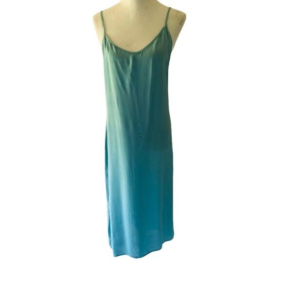 Unbranded Sleeveless Asymmetrical 100% Silk Slip Dress Size 12 - Picture 1 of 4